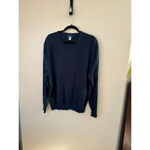 Basic Edition Men's Sweater Size XXL Blue Long Sleeve Sweater oversized pullover